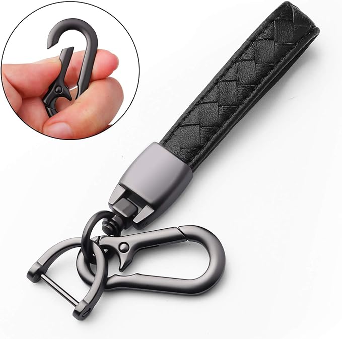 indeda for BMW key fob cover with leather keychain,Soft TPU Full Cover Protection,key fob case compatible with BMW 2 5 6 7 Series X1 X2 X3 X5 X6 etc Smart Remote Key